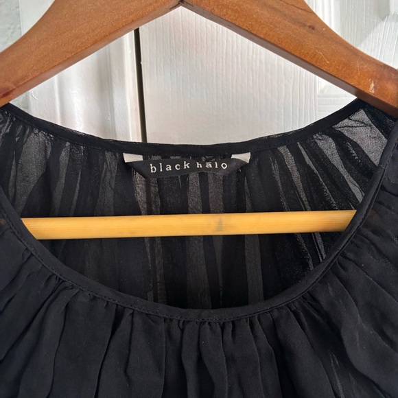 Black Halo Plaid‎ Red Black Dress Lined Size 2 - Picture 2 of 5